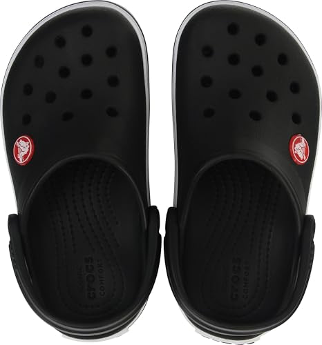 Crocs Unisex-Child Crocband Clogs (Little Kid/Big Kid), Black, 13 Little Kid