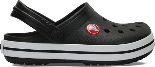 Crocs Unisex-Child Crocband Clogs (Little Kid/Big Kid), Black, 13 Little Kid