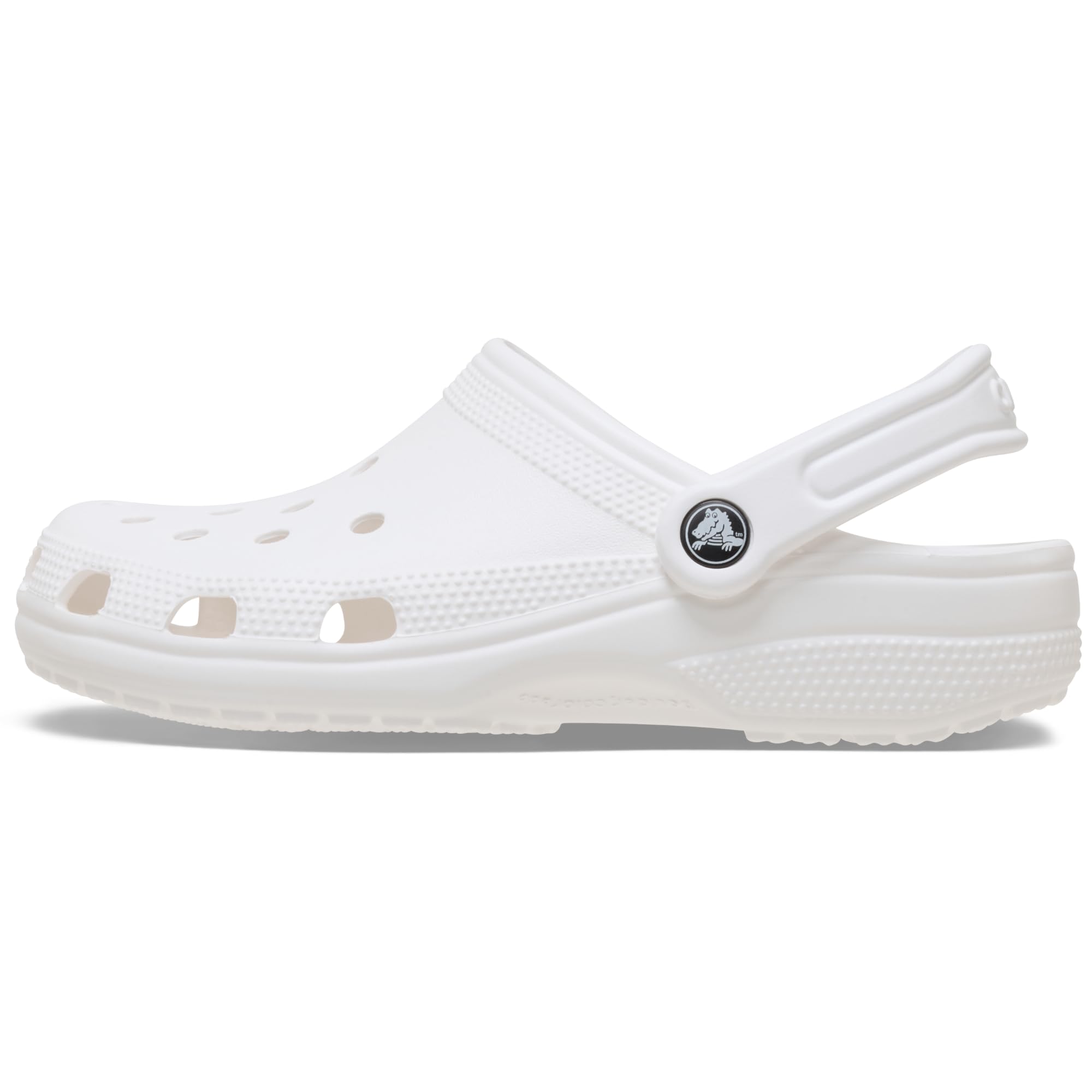 Crocs Unisex-Adult Classic Clogs, White, 8 Men/10 Women