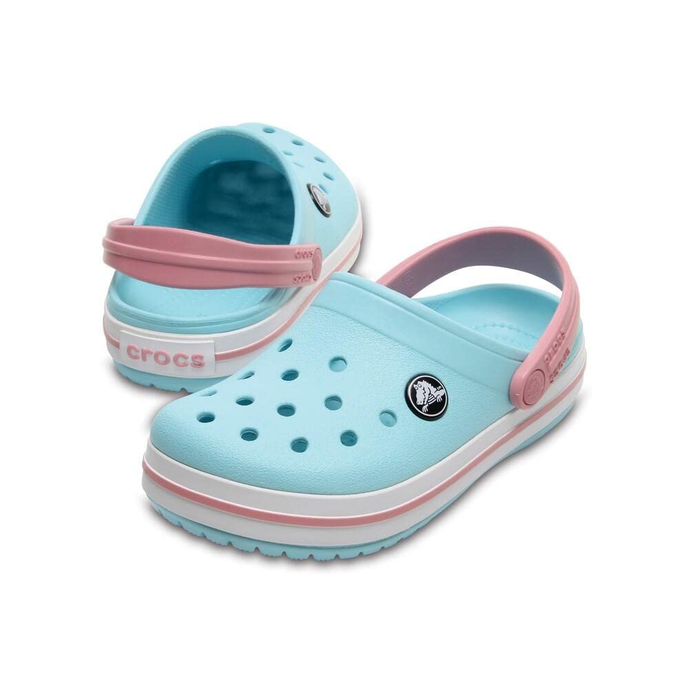 Crocs Crocband Clog (Little Kid/Big Kid) Ice Blue/White 13 Little Kid M