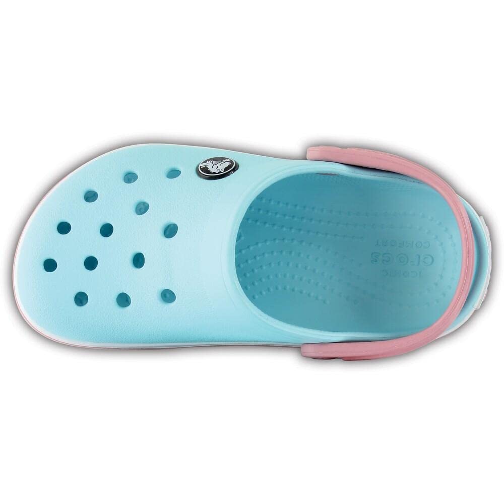 Crocs Crocband Clog (Little Kid/Big Kid) Ice Blue/White 13 Little Kid M