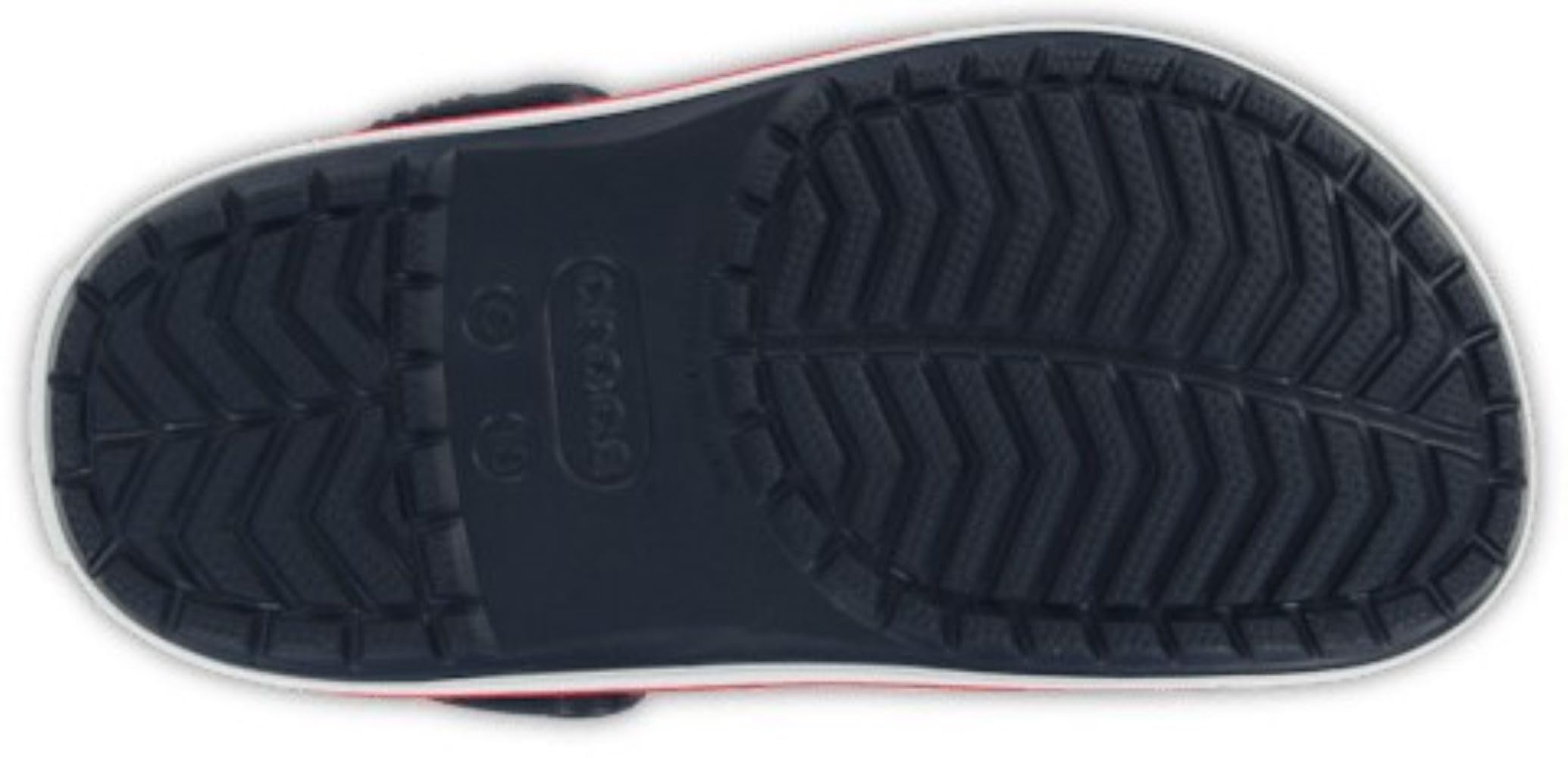 Crocs Unisex-Child Crocband Clogs (Little Kid/Big Kid), Navy/Red, 13 Little Kid