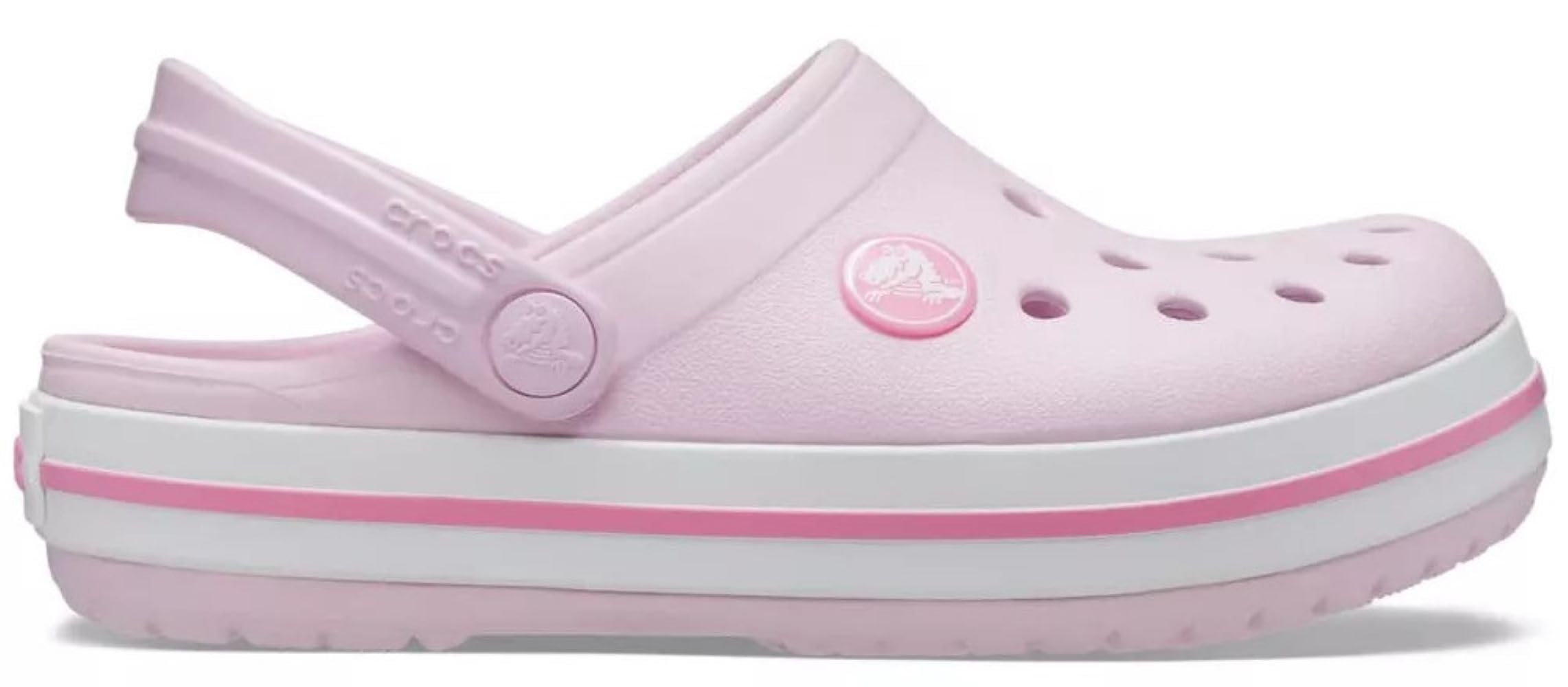Crocs Unisex-Child Crocband Clogs (Little Kid/Big Kid), Ballerina Pink, 13 Little Kid