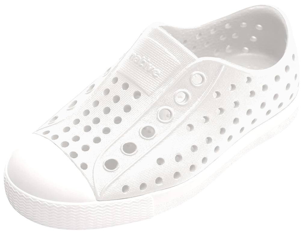 Native Shoes Unisex-Kids Jefferson Sneakers, Shell White/Shell White, 8 Toddler