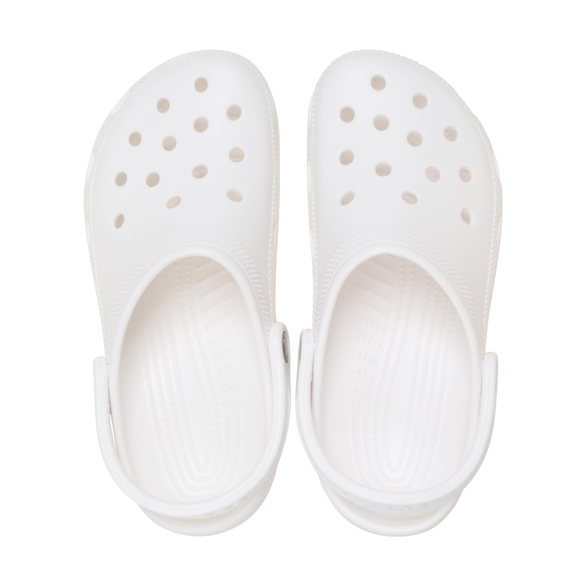 Crocs Unisex-Adult Classic Clogs, White, 8 Men/10 Women