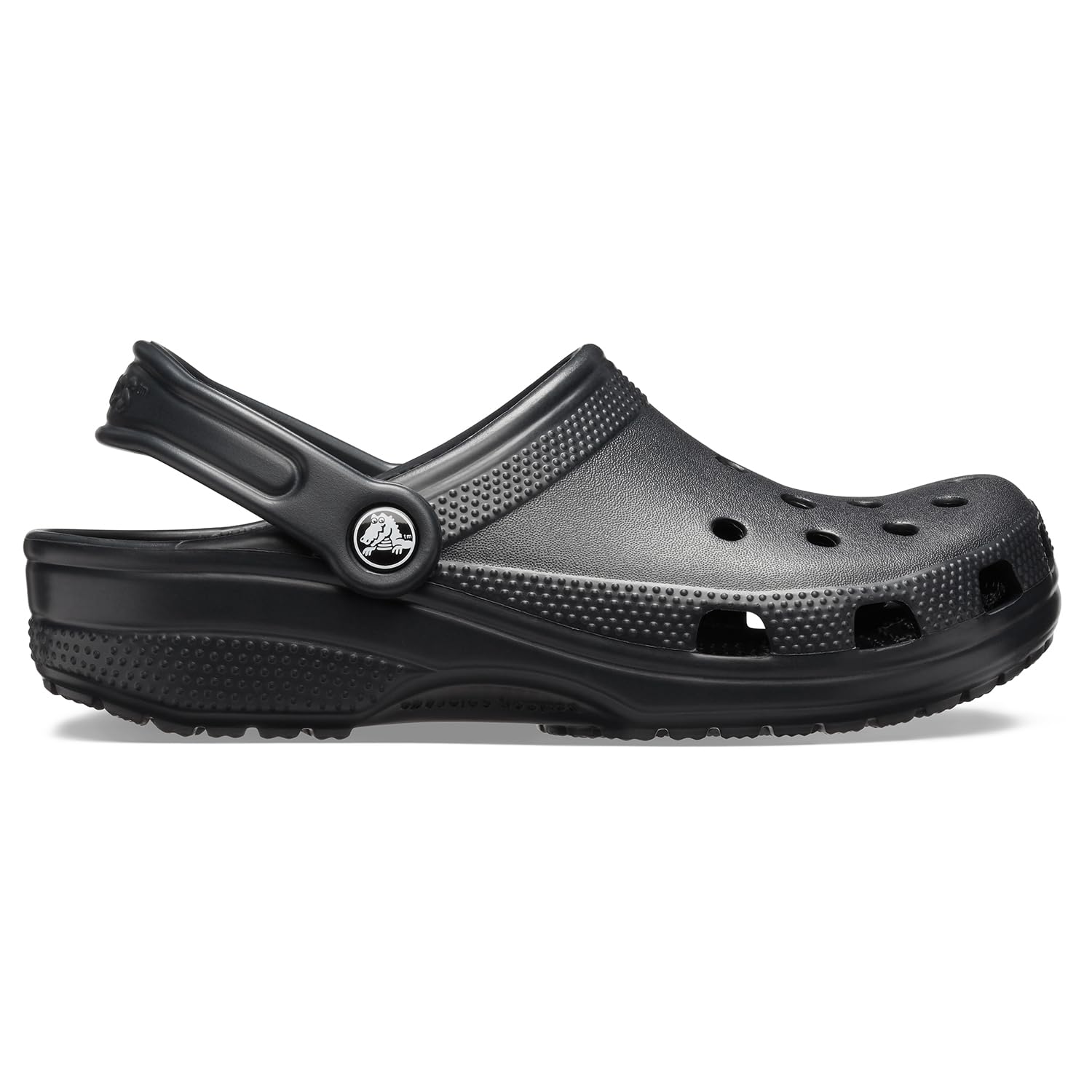 Crocs Unisex-Adult Classic Clogs, Black, 8 Men/10 Women