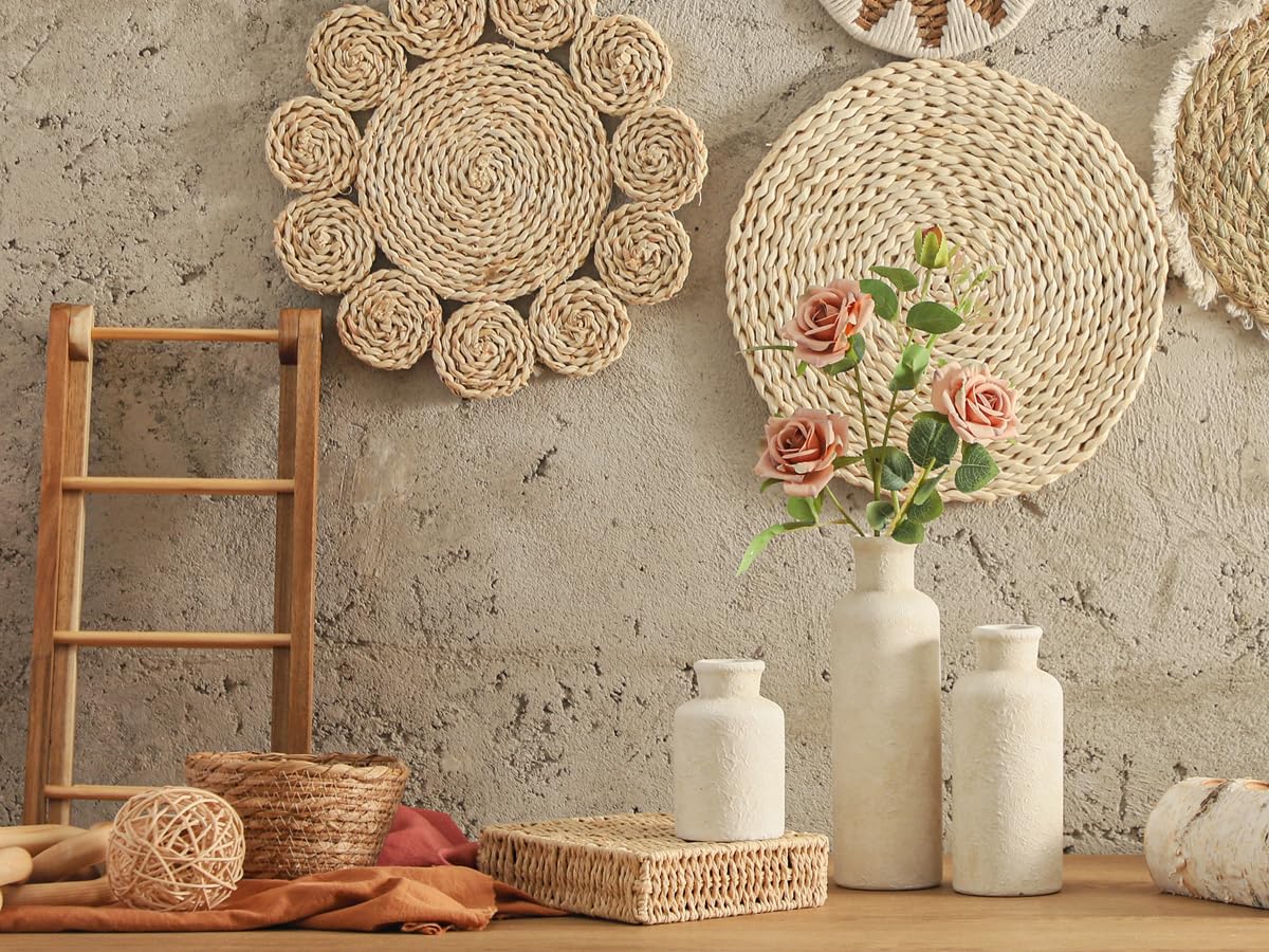 Ceramic Vase Set of 3 – Whitewashed Neutral