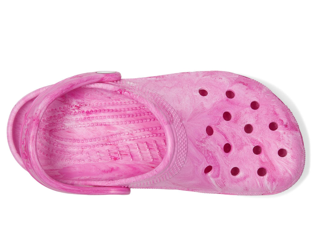 Crocs Kids Unisex Classic Marbled Tie-Dye Clogs (Little Kid/Big Kid) Pink Swirl 5 Big Kid Medium