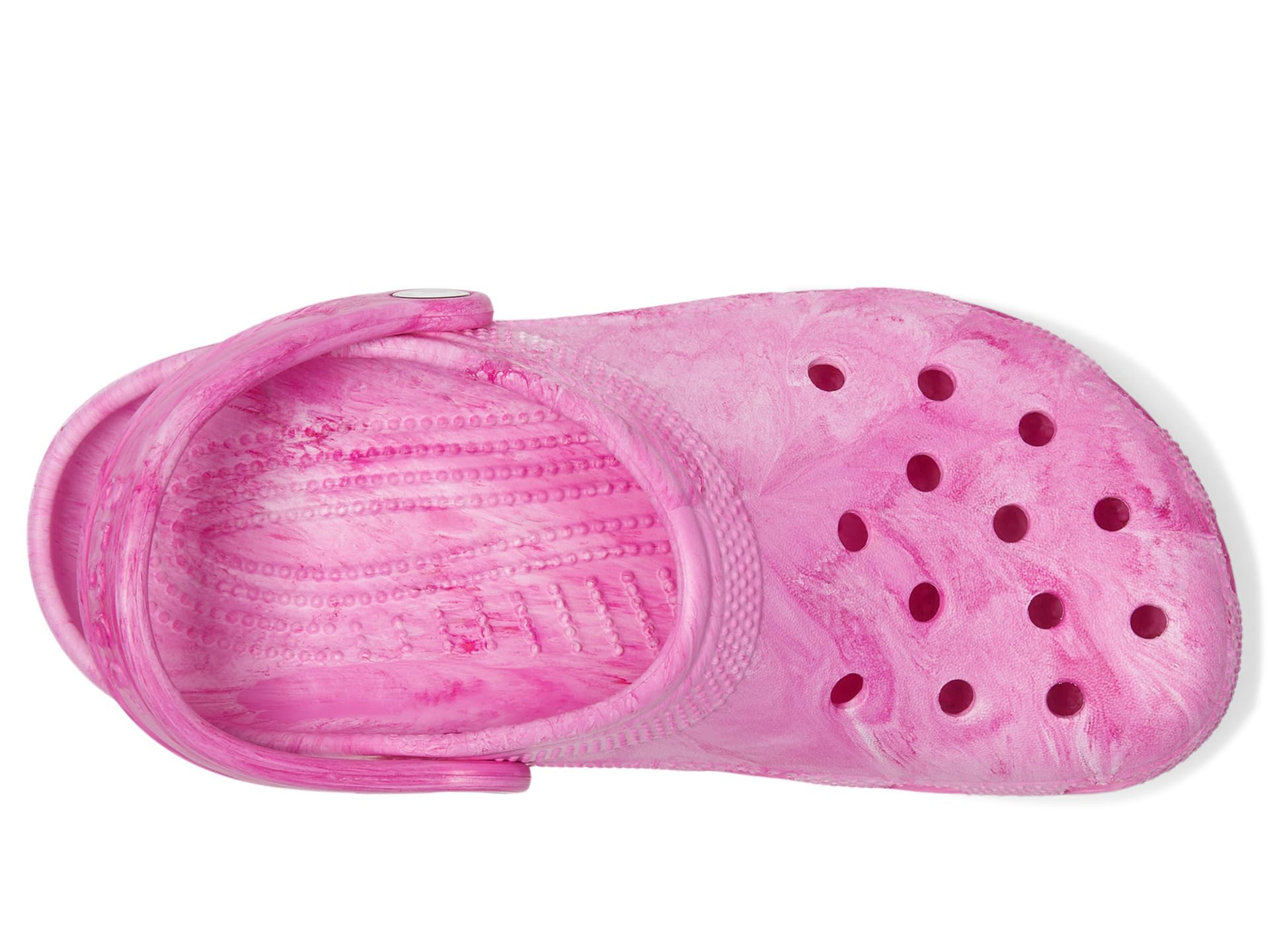 Crocs Kids Unisex Classic Marbled Tie-Dye Clogs (Little Kid/Big Kid) Pink Swirl 5 Big Kid Medium