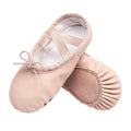 Stelle Ballet Shoes for Girls Toddler Ballet Slippers Soft Leather Boys Dance Shoes for Toddler/Little Kid/Big Kid(Ballet Pink (with Lace), 9MT)